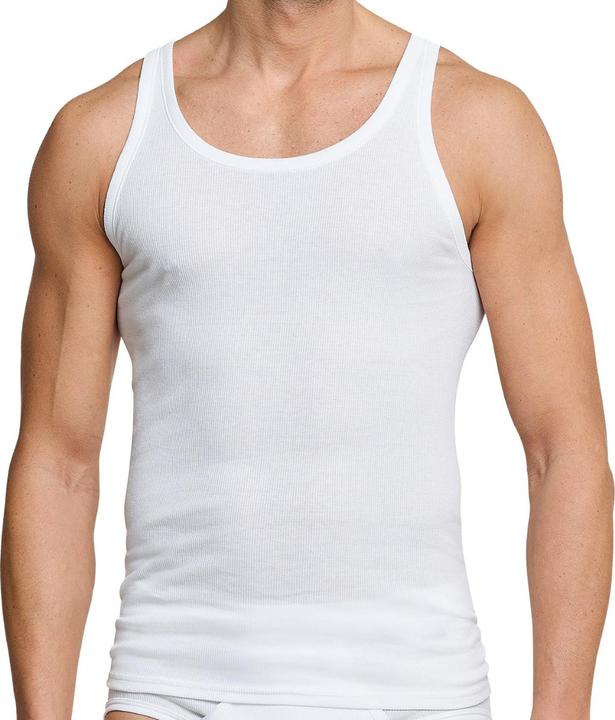 Produktbild Schiesser 4er Pack Cotton Essentials Doppelripp Unterhemd (L)
