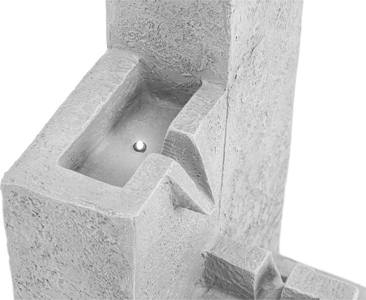 Produktbild Hillvert Solar Gartenbrunnen Solarbrunnen Zierbrunnen Wasserspiel 4 Säulen LED 300 l/h
