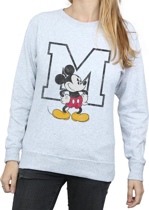 Actual product image Disney Womens/Ladies Classic M Mickey Mouse Sweatshirt (XXL)