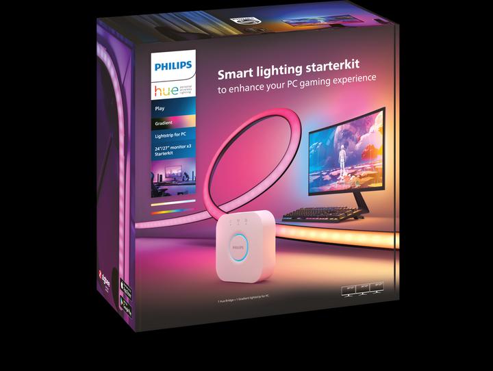 Actual product image Philips Hue Play Gradient incl. Bridge (Multicoloured, 187.50 cm, Indoor)