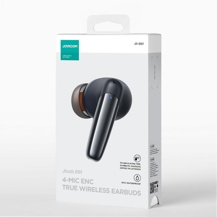 Produktbild Joyroom Jbuds Series JR-BB1 TWS kabellose In-Ear-Kopfhörer – Schwarz (7 h, Kabellos)
