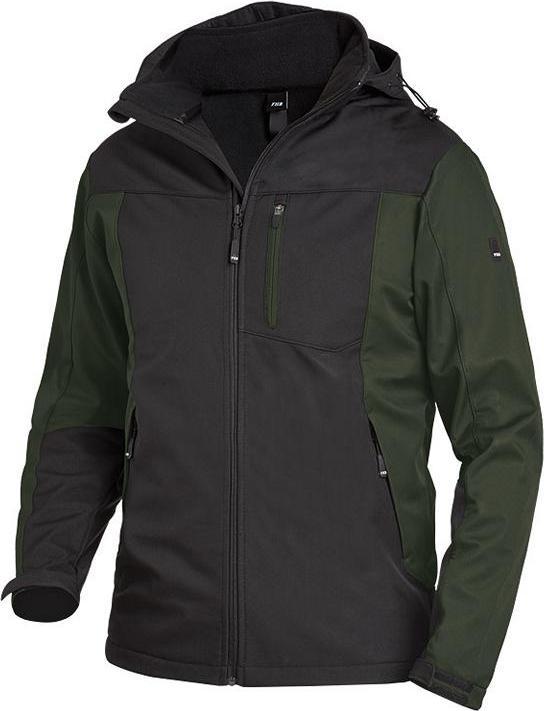 Image du produit FHB Veste Softshell homme JANNIK vert olive, noir taille L (L)
