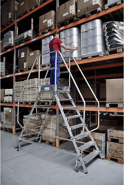Immagine prodotto Krause Scala a piattaforma con corrimano extra alto (Scala a pioli, 280 cm)