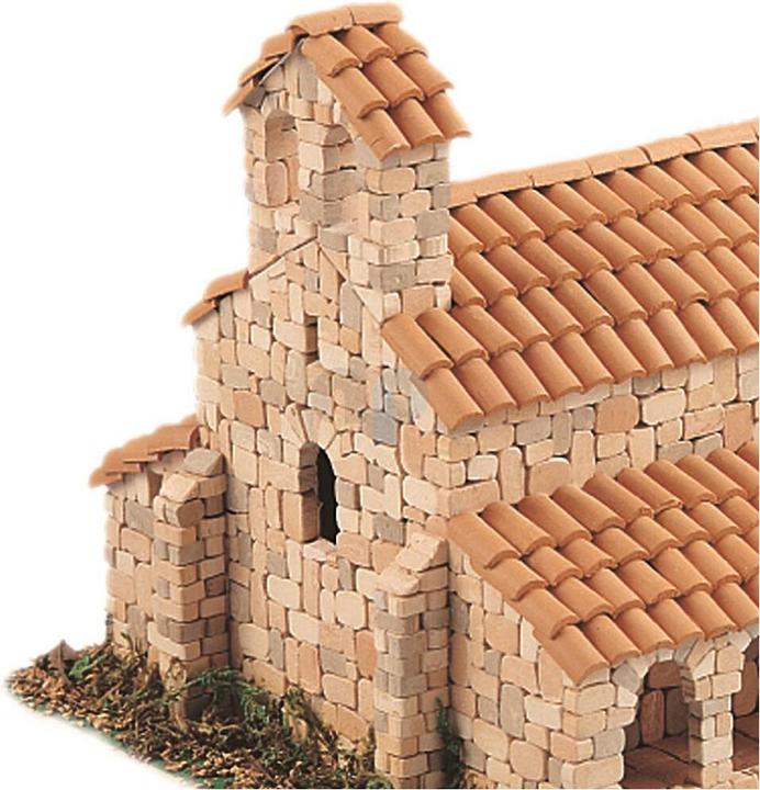 Actual product image Block Cuit. 3D ceramic model kit - Romanesque monastery church (26 x 14 x 22 cm)