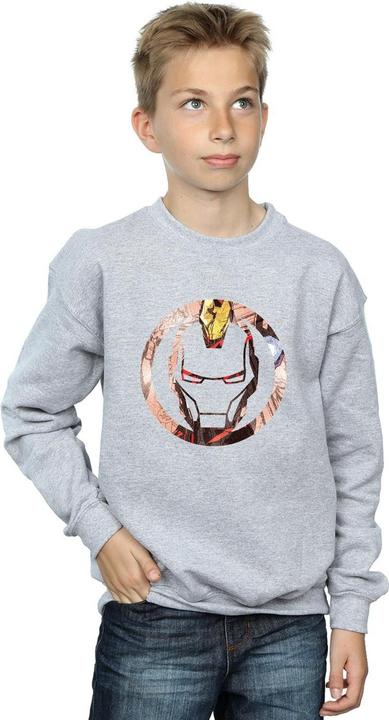 Image du produit Sweatshirt garçon Iron Man Montage Symbol (152, 158)