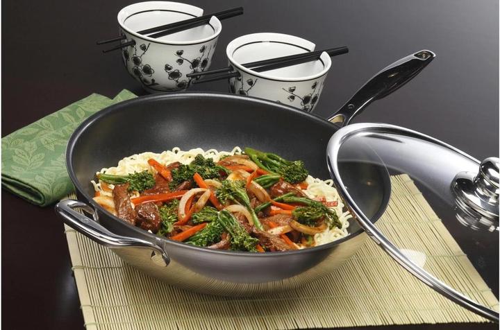 Produktbild Swiss Diamond Wokpfanne (32 cm, Wok Pfanne, Edelstahl, Aluminiumguss)