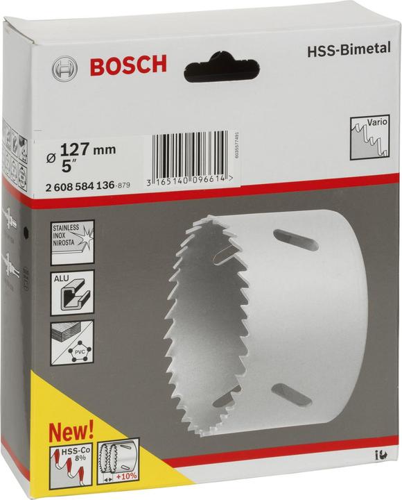 Actual product image Bosch Professional Zubehör Hole saw HSS bimetal for standard adapter, 127 mm, 5-inch (127 mm)