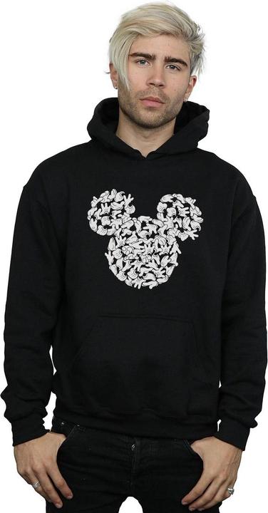 Actual product image Disney Mens Mickey Mouse Head Of Hands Hoodie (5XL)
