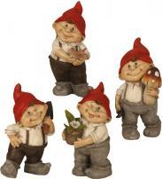 IKO Gnome mit roter Zipfelmütze stehend h=20,5-22cm, 4