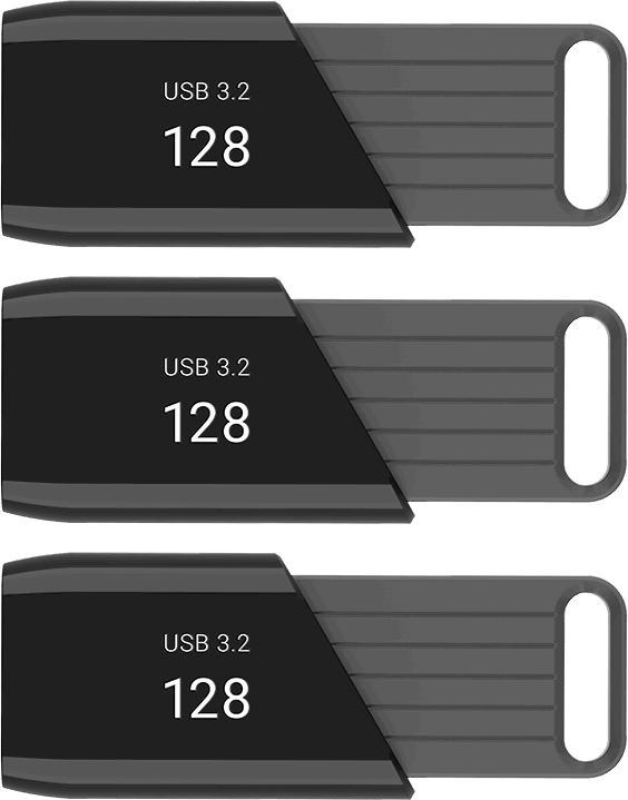 Produktbild PNY ATTACH X USB 3.2 128GB PACK X3 (128 GB, USB-A)