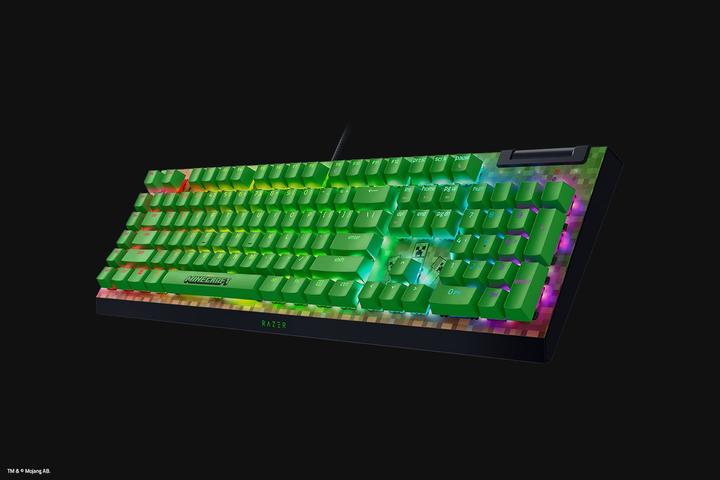 Produktbild Razer Blackwidow V4 X Minecraft Green Us (US, Kabelgebunden)