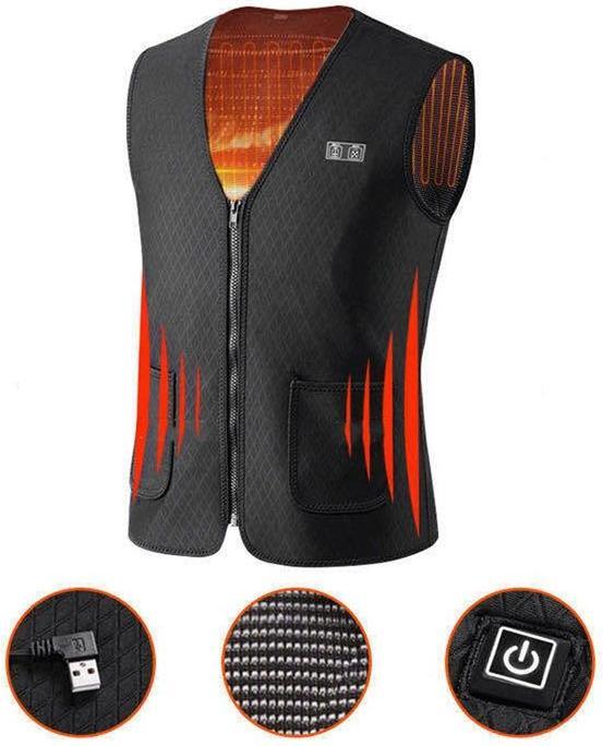 Produktbild Hermex XS elektrisch beheizbare Weste Thermoweste Heizweste Unisex 7 Zonen (XS)
