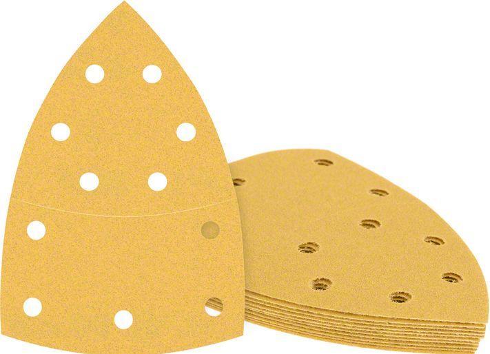 Produktbild Bosch Professional Zubehör EXPERT C470 Schleifpapier mit 11 Löchern für Multischleifer, 102 x 62 mm, 93 mm, G 120, 10-tlg. (120)