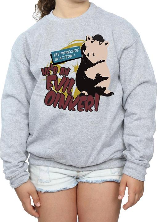 Actual product image Disney Girls Toy Story Evil Oinker Sweatshirt (116)