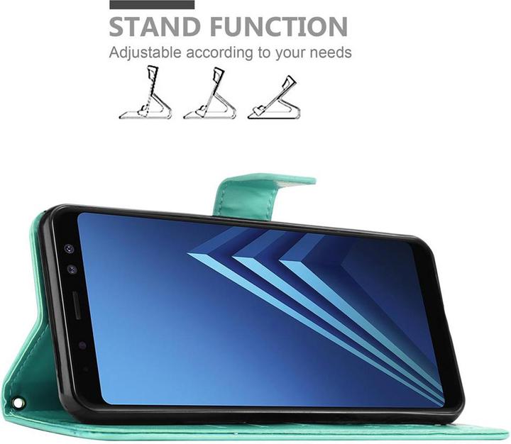 Image du produit Cadorabo Couverture du livre de fleurs (Samsung Galaxy A8 (2018))