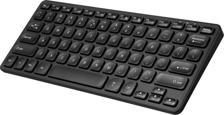 Immagine prodotto Perixx PERIBOARD-416 IT, cablata, mini tastiera USB con 4 hub, nera (DE, Cablato)