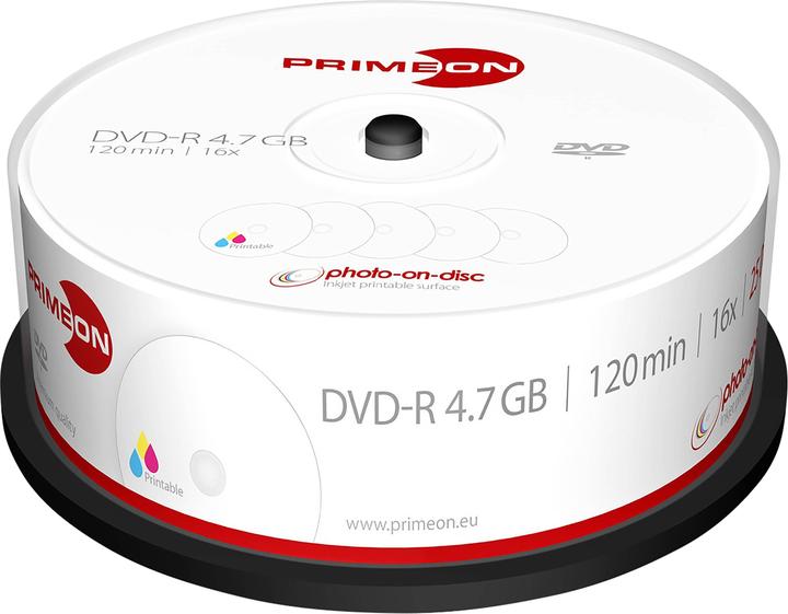 Actual product image Primeon DVD-R 25 spindle (25 x)