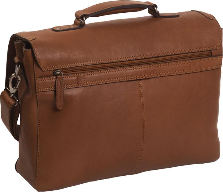 Image du produit The Vegan Cow Chesterfield Brand Leren Laptoptas Cognac Iowa