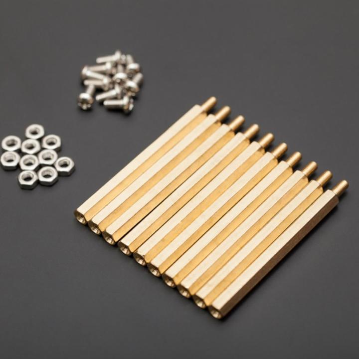 Immagine prodotto DFRobot Set di bulloni distanziatori in ottone M3x50mm 10 pezzi