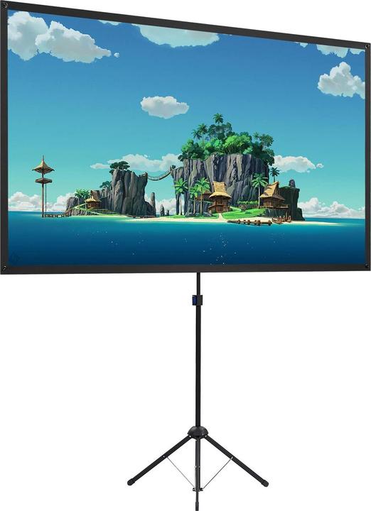 Excelimage Beamer Leinwand mit Stativ