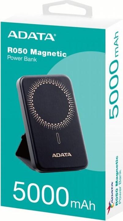 Image du produit Adata R050 MAGNETIC - Banque de puissance černá (5000 mAh, 20 W, 19.25 Wh)
