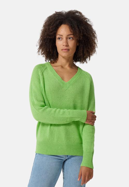 Actual product image Cash-Mere Silk cashmere oversize style v-neck jumper (L)