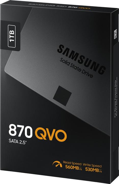 Actual product image Samsung 870 QVO (1000 GB, 2.5")
