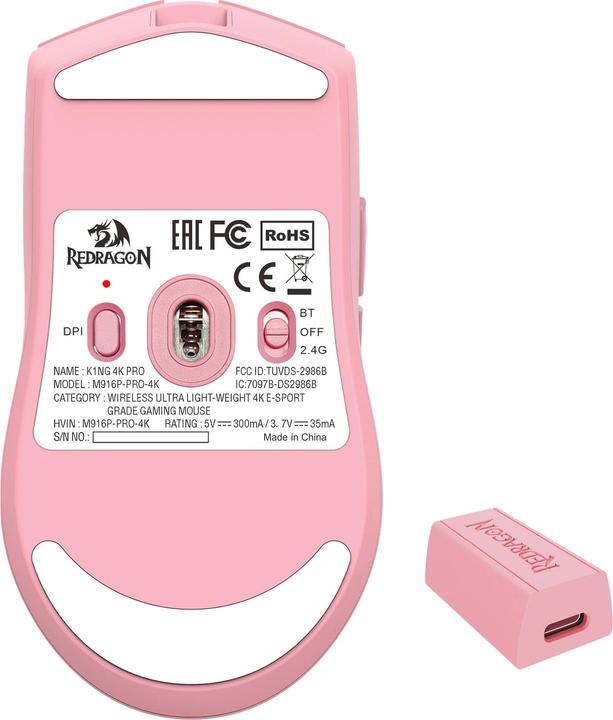 Image du produit Redragon M916P-PRO-4K K1NG (Filaire, Sans fil)