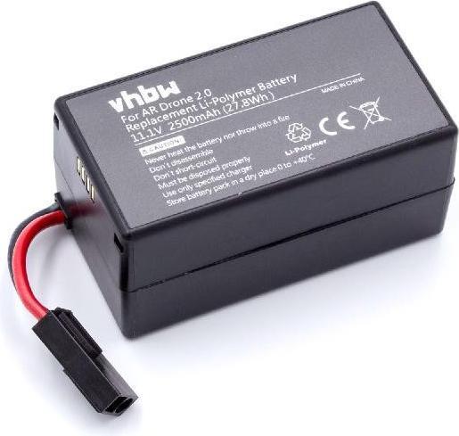 Actual product image AccuCell Battery for Parrot AR Drone 2.0 Drone a.o. 2500mAh (11.10 V, 2500 mAh)