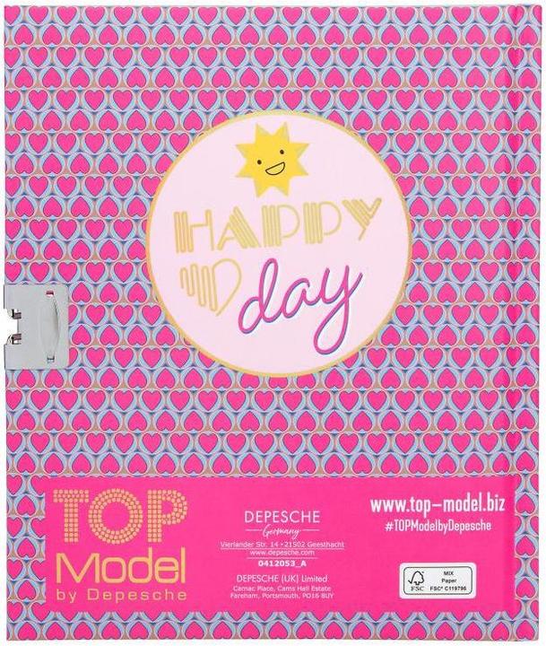 Image du produit Top Model Journal (15,5 x 18 cm, À rayures, Couverture rigide)