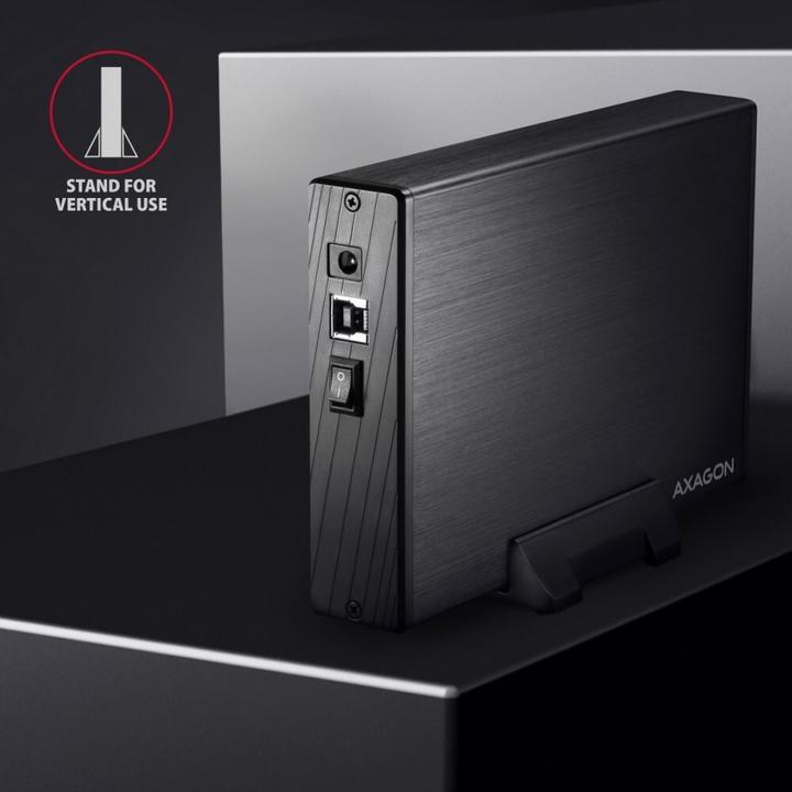 Actual product image Axagon EE35-XA3 - HDD Enclosure - 3.5 Inch - SATA - Serial ATA II - Serial ATA III - 5 Gb (3.5")
