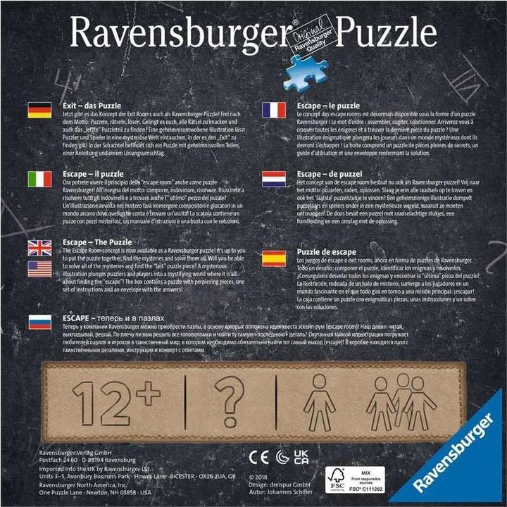 Produktbild Ravensburger Escape Room - Das Grüne Haus (368 Teile)