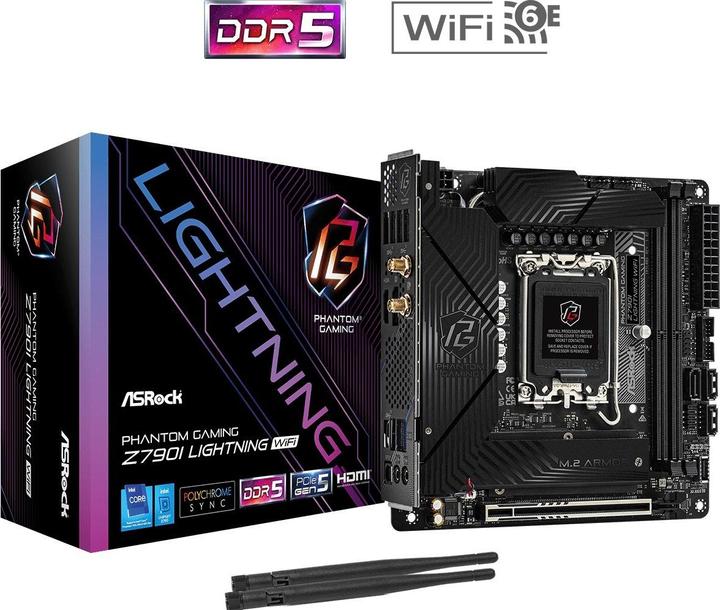 Produktbild AsRock Z790I Lightning WiFi (LGA 1700, Intel Z790, Mini-ITX)