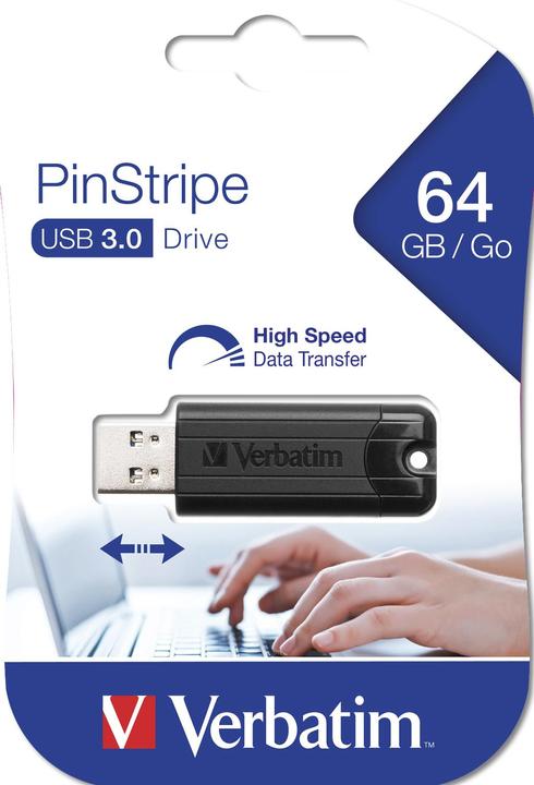 Immagine prodotto Verbatim Chiavetta USB PinStripe (64 GB, USB-A)
