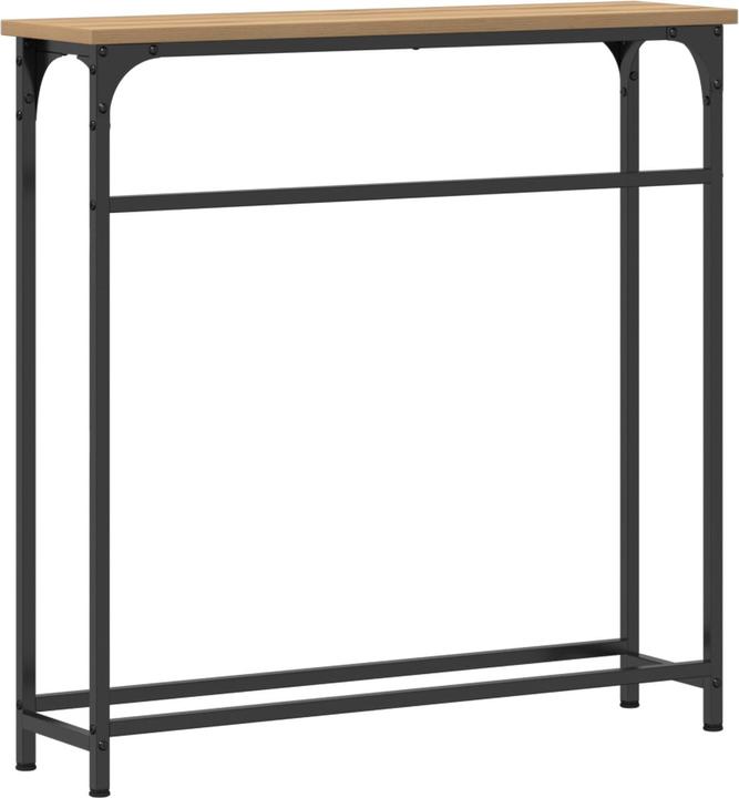 Produktbild VidaXL Konsolentisch Artisan Eiche 75x19,5x75 cm aus Holzwerkstoff und Stahl