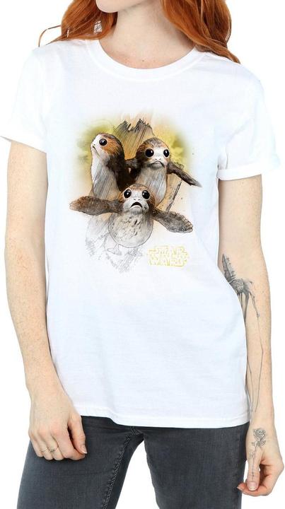 Immagine prodotto Star Wars Maglietta Ampia Porg Spazzolato Donna (XL)