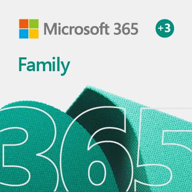 Produktbild Microsoft 365 Family Extra Time (6 User, 5 Geräte/User, 3 Monate)