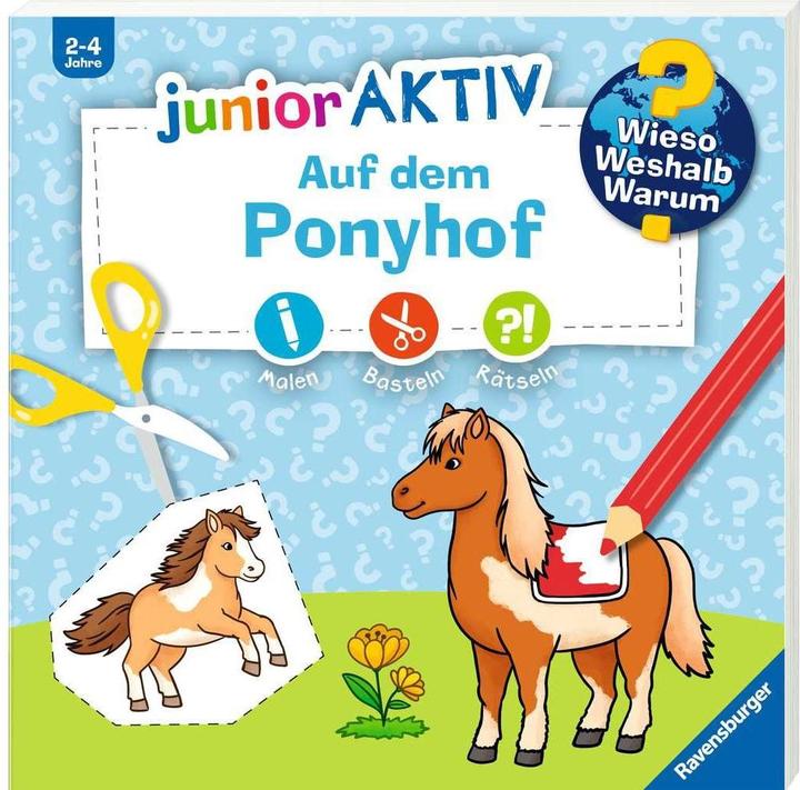 Produktbild Ravensburger Wieso? Weshalb? Warum? junior AKTIV: Auf dem Ponyhof (Deutsch, Marie Zippel, 2024)