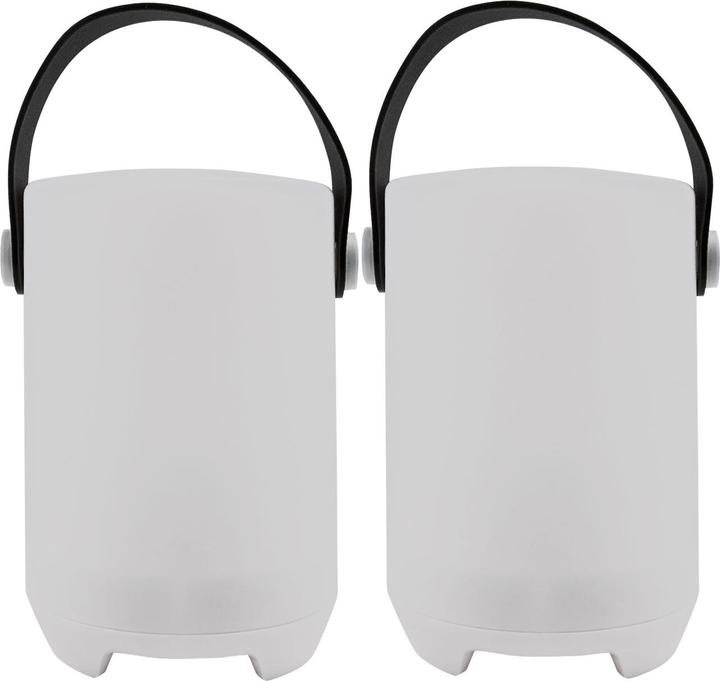 Produktbild Home&Styling Akku Tischlampe, Lichtmodi in weiss & 16 RGB-Farben, IP44, 2er-Set