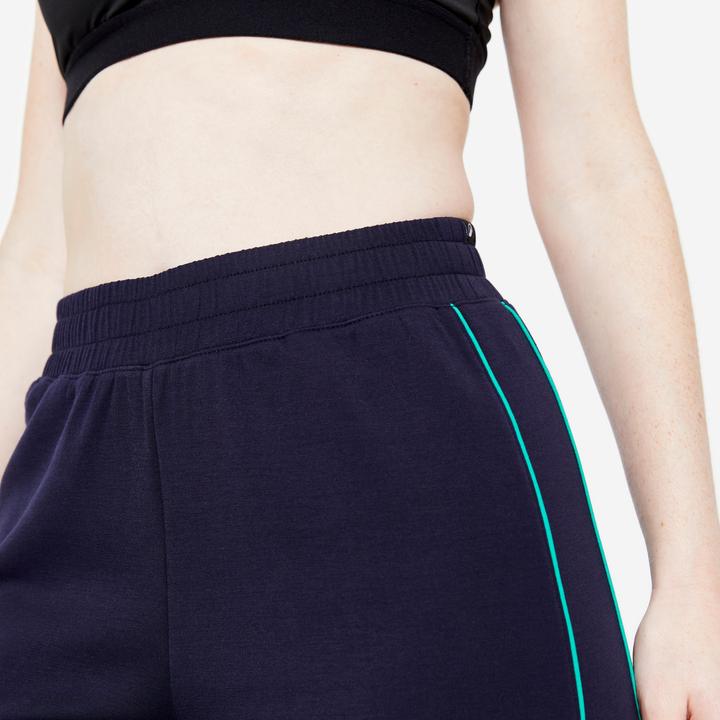 Image du produit Domyos Pantalon de jogging Wide Leg - Heritage bleu foncé/vert (W35)