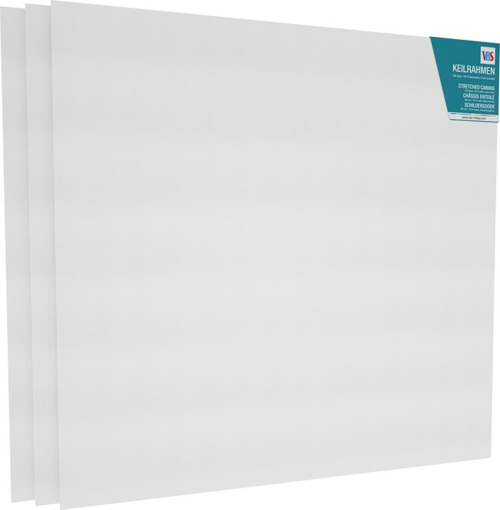 Produktbild VBS 3 Stück Keilrahmen 70 x 70 cm, 18 mm Leistenhöhe (70 x 70 cm)