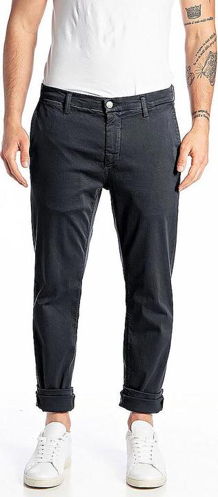 Actual product image Replay Zeumar Chino Pant Hyperflex Slim Fit Navy (W32/L32)