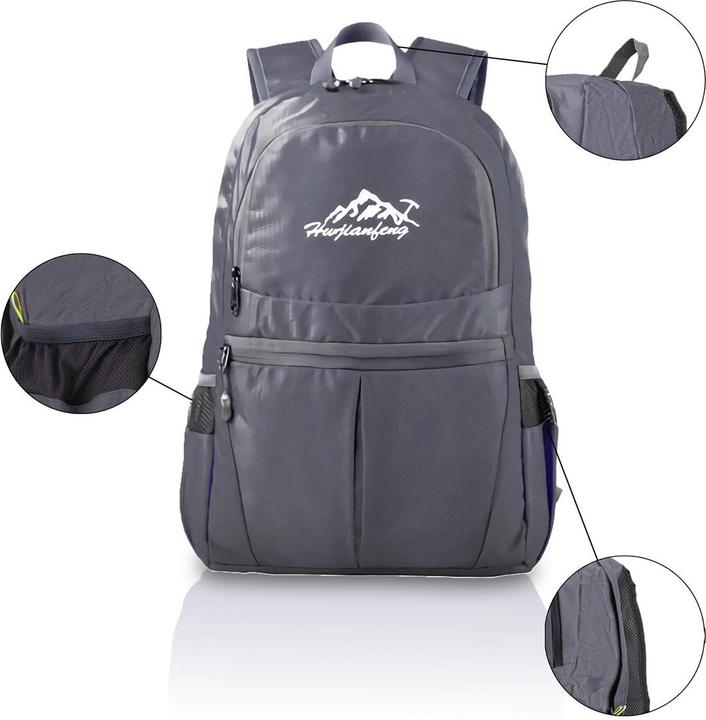 Produktbild Intirilife Faltbarer Rucksack in Grau (36 l)