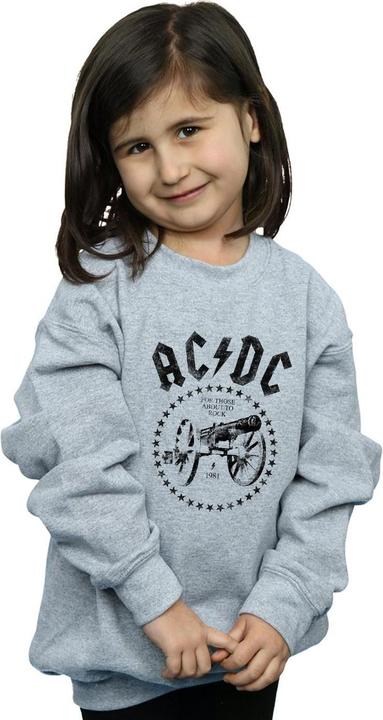 Actual product image AC/DC Girls We Salute You Cannon Sweatshirt (116)