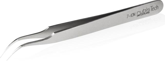 Produktbild Rubis Pinzette Silber-Ionen, sichelförmig, 11.5 cm, 7-ION