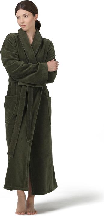 Actual product image Möve Homewear shawl collar coat green (S)