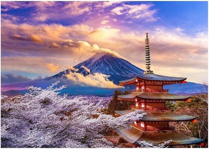 Immagine prodotto Enjoy Puzzle ENJOY-1368 - Monte Fuji in primavera, Giappone, puzzle da 1000 pezzi (1000 pezzi)