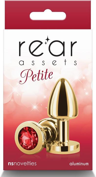 Produktbild NS Novelties Small Anal Plug Rear Assets Aluminum Butt Plug for Beginners Metal Anal Toy with Gem Petite Size (Go