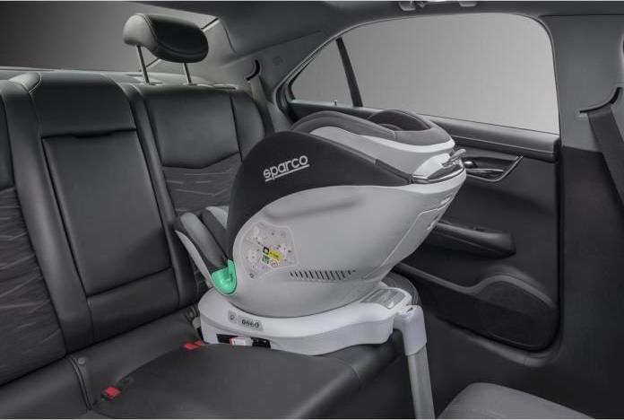 Actual product image Sparco SK6000I-GR Gray (Reboarder, ECE R129/i-Size Standard)