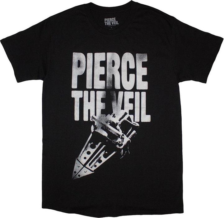 Actual product image Pierce The Veil Unisex Adult Text T-Shirt (M)
